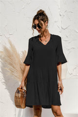 Marissa - Elegant Flared Sleeve Women Dress