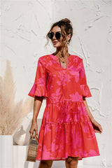 Marissa - Elegant Flared Sleeve Women Dress
