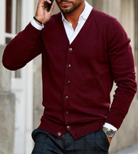 Beverly | Men’s Cardigan | Modern Cotton-Blend Vest Fit