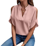 Alverra - Summer Short Sleeve Blouse