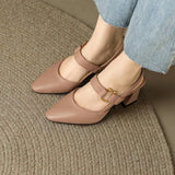 Clairenne – Slingback Mary Jane Block Heel