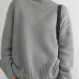 Celviera - Womens Oversized Cashmere Turtleneck Sweater