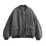 Zafrinna - Womens Oversized Bomber Jacket