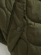 Kelira – Women’s Army Green Zip Quilted Jacket