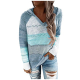 Solenne – Women’s Boho Knit Hoodie with V-Neck