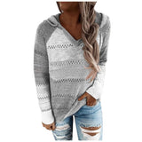 Solenne – Women’s Boho Knit Hoodie with V-Neck