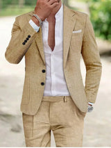 Men’s Work Occasion Suit – Blazer & Straight-Leg Trousers