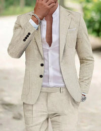 Men’s Work Occasion Suit – Blazer & Straight-Leg Trousers