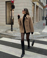 Valestra – Oversized Wool Coat For Women