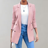 Marise – Women’s Longline Double Button Blazer