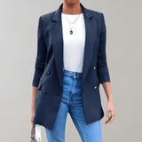 Marise – Women’s Longline Double Button Blazer