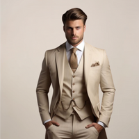 Men's 3-Piece Slim Fit Suit – Wedding Tuxedo