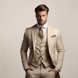 Men's 3-Piece Slim Fit Suit – Wedding Tuxedo