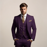 Men's 3-Piece Slim Fit Suit – Wedding Tuxedo