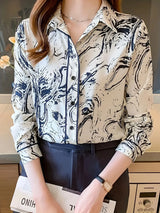 Florenca - Womens Floral Print Shirt