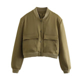 Ellie – Women’s Cropped Jacket With Pockets
