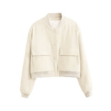 Ellie – Women’s Cropped Jacket With Pockets