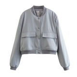 Ellie – Women’s Cropped Jacket With Pockets