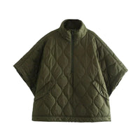 Kelira – Women’s Army Green Zip Quilted Jacket
