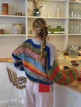 Maricel – Women’s Bold Multicolour Mohair Jumper