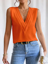 Minna - Elegant Sleeveless Womens Blouse