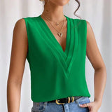 Minna - Elegant Sleeveless Womens Blouse