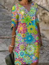 Petra – Colourful Floral Summer Dress