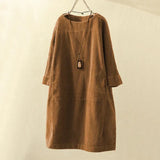 Velanora - Long Corduroy Women Top