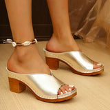 Vienna – Open Toe Block Heel Mules Women