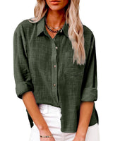 Clarissa - Womens Loose Shirt Long Sleeve