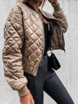 Elowira – Women Short Zip Quilted Jacket