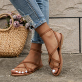 Chlovera – Ankle Strap Flat Sandals