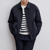 Alonzo – Men’s Collared Spring Jacket with Pockets