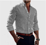 Montrévale - Classic Striped Formal Shirt For Men