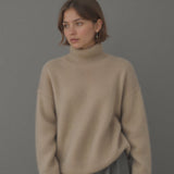 Celviera - Womens Oversized Cashmere Turtleneck Sweater
