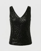 Aurienne - Sequin V Neck Top