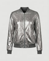 Almira - Shiny Womens Bomber Jacket With Zip