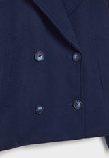 Valerienne – Women’s Cropped Double Breasted Jacket