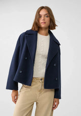 Valerienne – Women’s Cropped Double Breasted Jacket