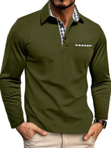 Men’s Long-Sleeved Shirt – Collar  and Button Design