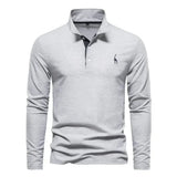Evren - Mens Long Sleeve Polo Shirt